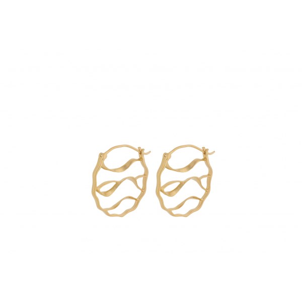 Pernille Corydon Wave Earrings e-455-gp